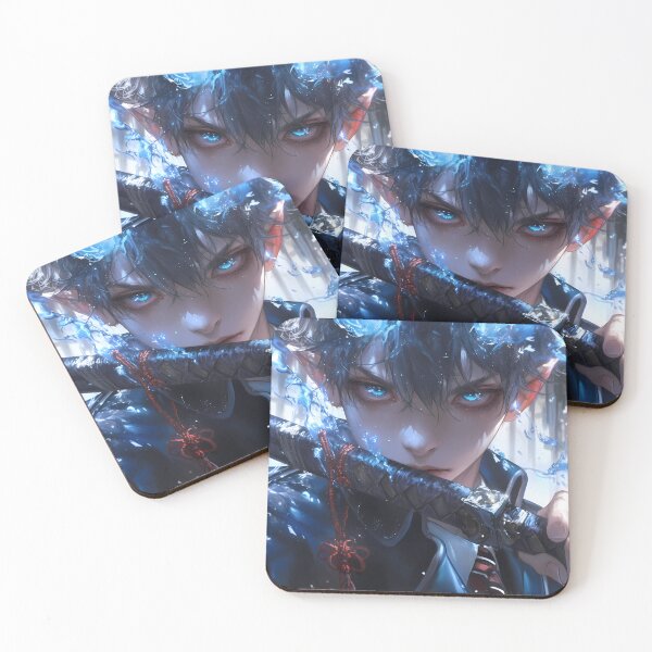 Item preview, Rin Okumura Blue Exorcist Intense Stare Blue Flames Aura designed and sold by Spraykart.