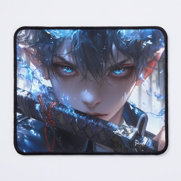 Item preview, Rin Okumura Blue Exorcist Intense Stare Blue Flames Aura designed and sold by Spraykart.