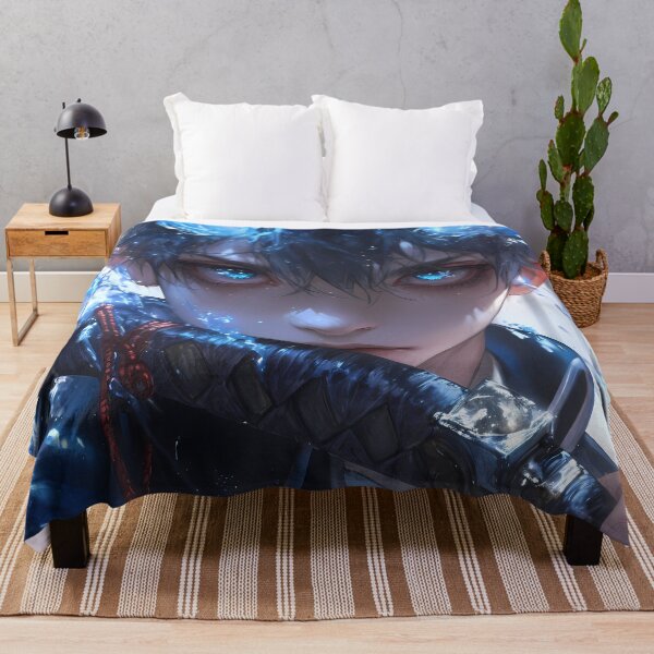 Item preview, Rin Okumura Blue Exorcist Intense Stare Blue Flames Aura designed and sold by Spraykart.