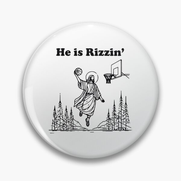 Item preview, Funny Jesus Basketball He Is Rizzin Christian Easter designed and sold by M-Andrews.