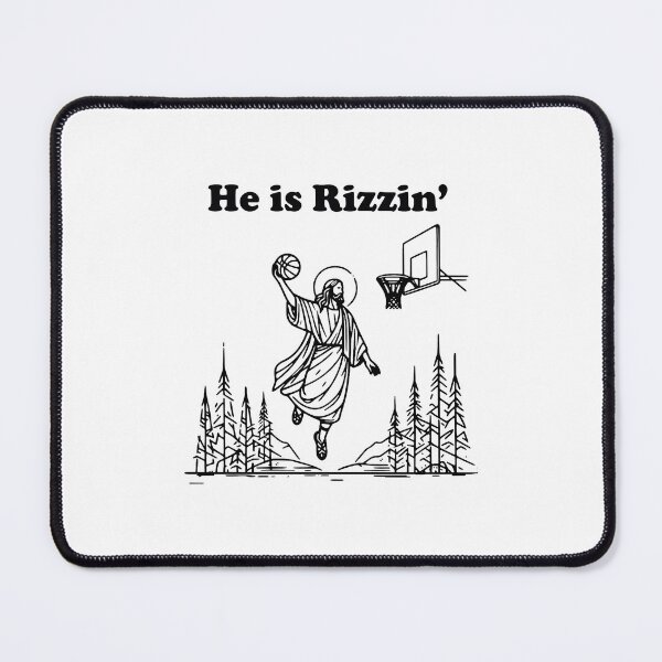 Item preview, Funny Jesus Basketball He Is Rizzin Christian Easter designed and sold by M-Andrews.