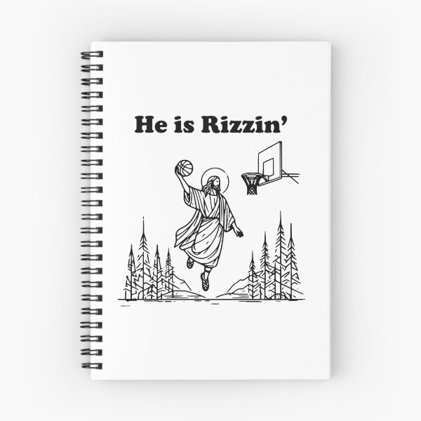 Item preview, Funny Jesus Basketball He Is Rizzin Christian Easter designed and sold by M-Andrews.
