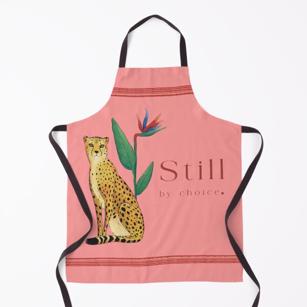 Item preview, Bold still - empowered tropical cheetah and flower illustration designed and sold by art-injoy.