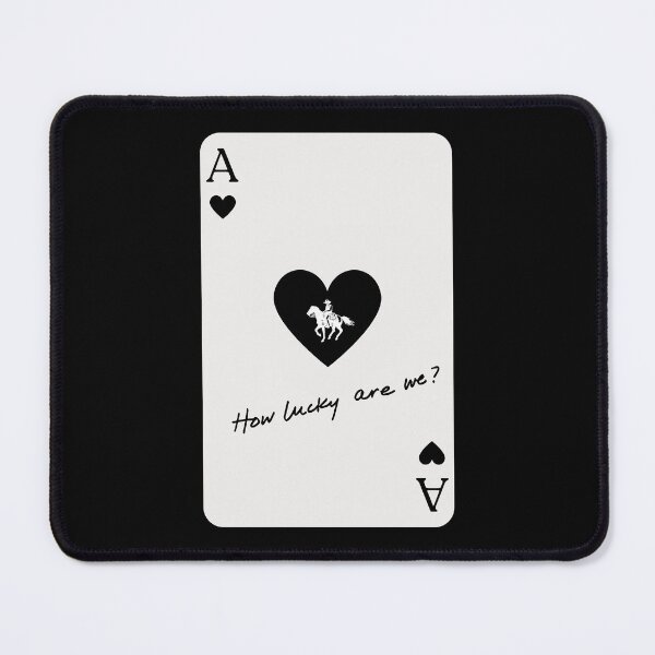 Item preview, How Lucky Are We Black Card designed and sold by RamblingerArt.