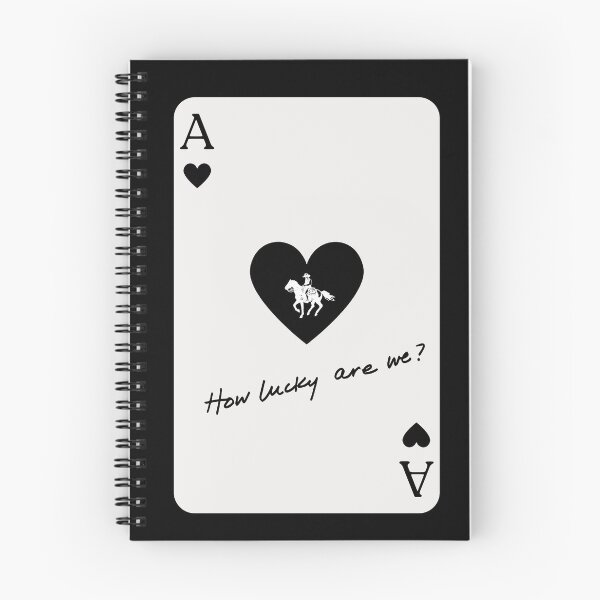 Item preview, How Lucky Are We Black Card designed and sold by RamblingerArt.