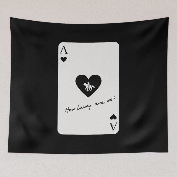 Item preview, How Lucky Are We Black Card designed and sold by RamblingerArt.