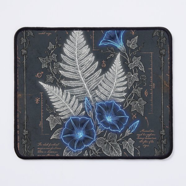Item preview, Botanica Mystica – Ghostly Ferns & Midnight Moonflowers Art designed and sold by Cindralith.