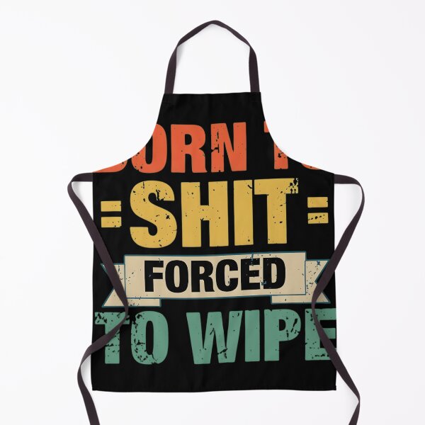 Item preview, Born to Shit Forced to Wipe - Funny Distressed Retro Bathroom Humor Design designed and sold by haitrieuic96.