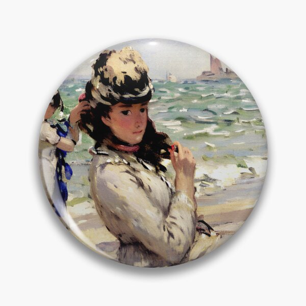 Item preview, Camille on the Beach at Trouville designed and sold by artdesignsnow.