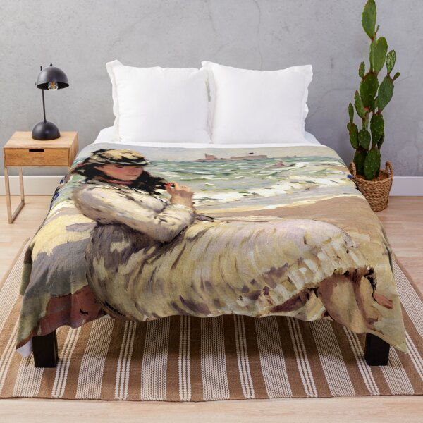 Item preview, Camille on the Beach at Trouville designed and sold by artdesignsnow.
