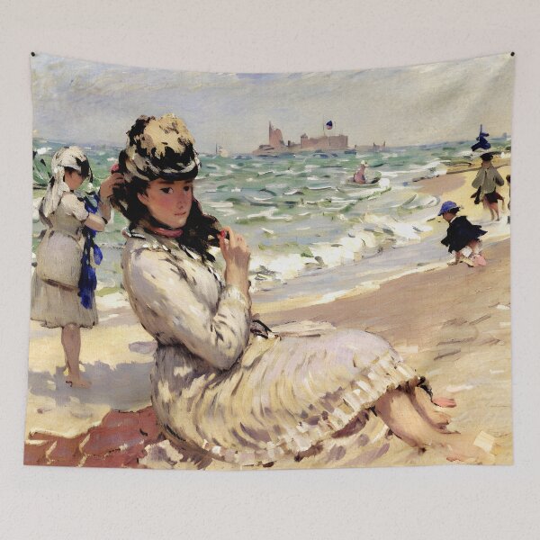Item preview, Camille on the Beach at Trouville designed and sold by artdesignsnow.