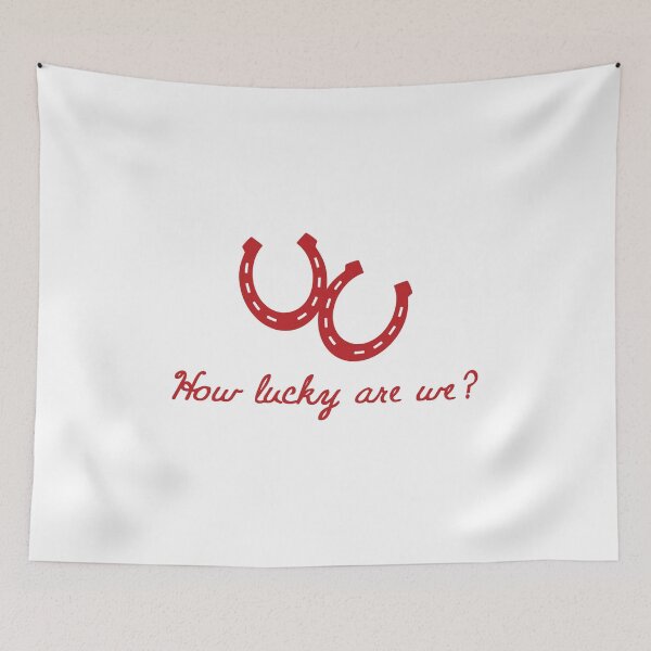 Item preview, How Lucky Are We Horseshoe designed and sold by RamblingerArt.