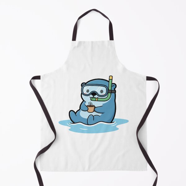 Item preview, Cute Otter Snorkeling with Coffee Mug Ocean Vibes designed and sold by dmejpl.