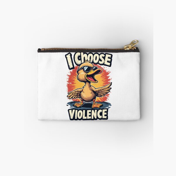 Item preview, I Choose Violence – Cute Duck Meme Art designed and sold by owi-art.