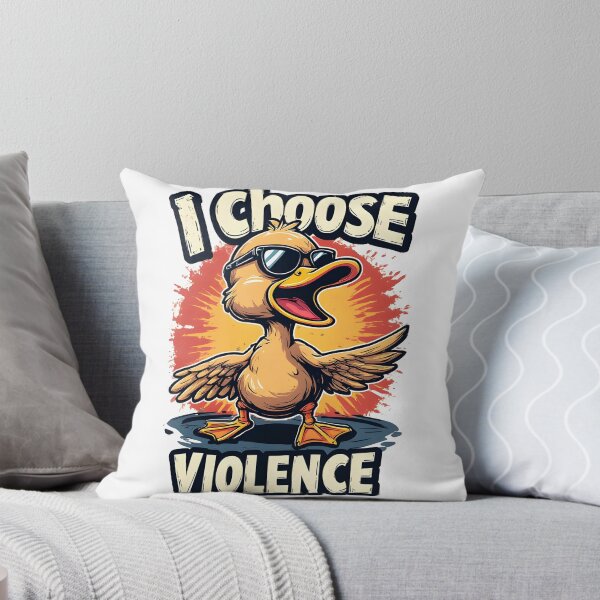 Item preview, I Choose Violence – Cute Duck Meme Art designed and sold by owi-art.