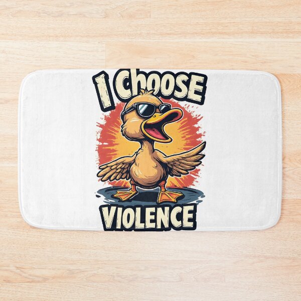 Item preview, I Choose Violence – Cute Duck Meme Art designed and sold by owi-art.