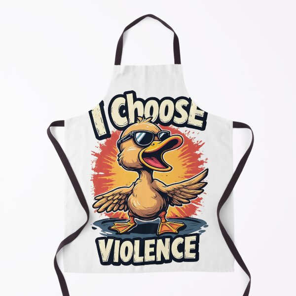 Item preview, I Choose Violence – Cute Duck Meme Art designed and sold by owi-art.