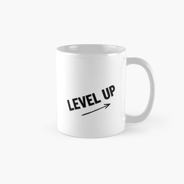 Item preview, LEVEL UP Motivational Sticker | Bold Growth Mindset Decal designed and sold by pixelandpalette.