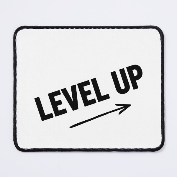 Item preview, LEVEL UP Motivational Sticker | Bold Growth Mindset Decal designed and sold by pixelandpalette.
