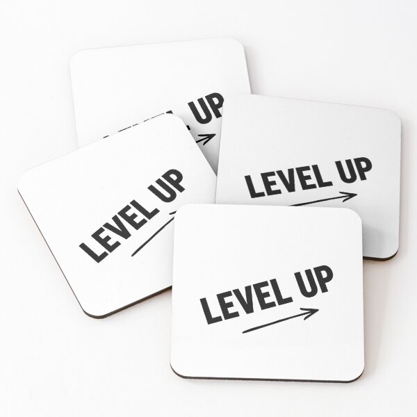 Item preview, LEVEL UP Motivational Sticker | Bold Growth Mindset Decal designed and sold by pixelandpalette.