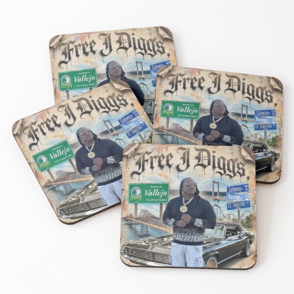 Item preview, Free J Diggs Vallejo Legacy Poster – Bay Area Hyphy Street Art Tribute with Classic Mercury Cougar designed and sold by DyfunctionalTee.
