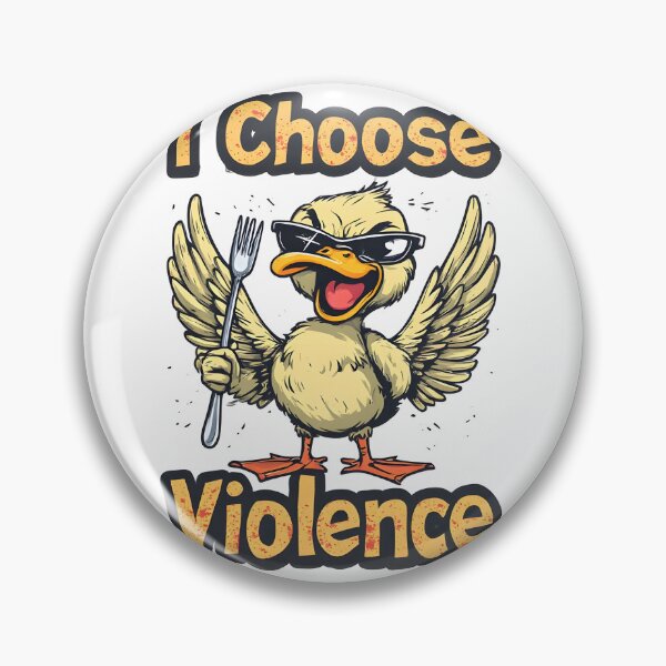Artikelvorschau, Ich wähle Gewalt – Kawaii Angry Duck lustiges Meme entworfen und verkauft von owi-art.