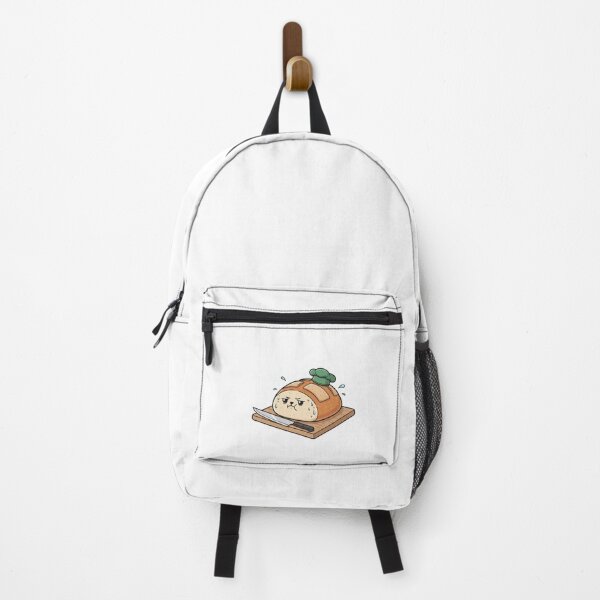 Item preview, Grumpy Sourdough Bread Chef Nervous Facing Knife Sticker designed and sold by dmejpl.