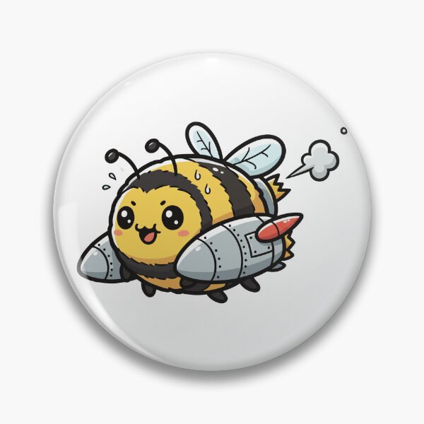Item preview, Super Turbo Rocket Bee Speeding Sticker designed and sold by dmejpl.