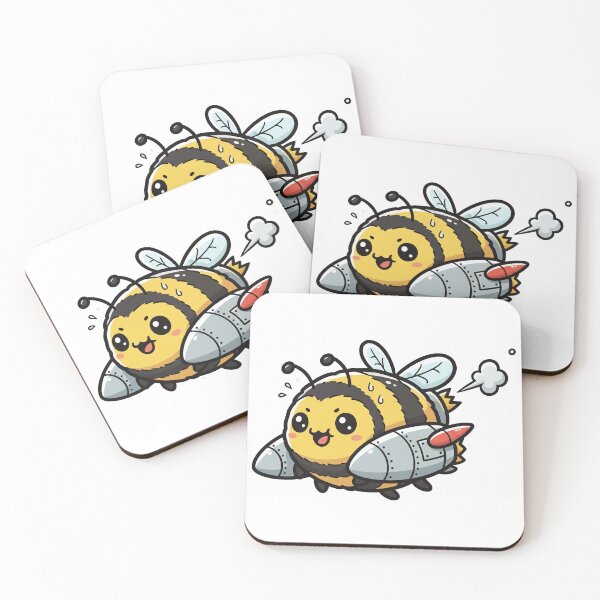 Item preview, Super Turbo Rocket Bee Speeding Sticker designed and sold by dmejpl.