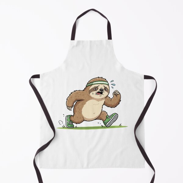 Item preview, Athletic Sloth Running My Best Sticker designed and sold by dmejpl.