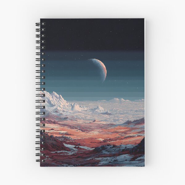 Item preview, Valle Carmesí congelado bajo la Media Luna Plateada - Arte de píxeles de 32 bits designed and sold by DistantPixels.