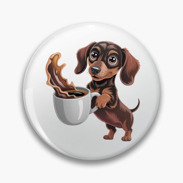 Item preview, Dachshund Serving Coffee Delight designed and sold by jkrphoto.