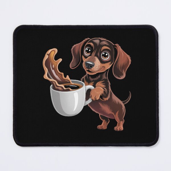 Item preview, Dachshund Serving Coffee Delight designed and sold by jkrphoto.