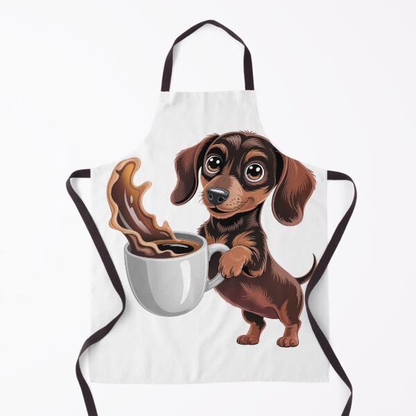 Item preview, Dachshund Serving Coffee Delight designed and sold by jkrphoto.