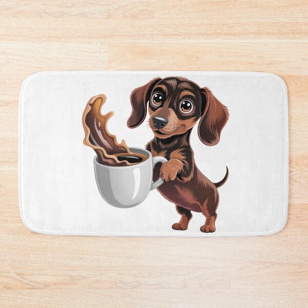 Item preview, Dachshund Serving Coffee Delight designed and sold by jkrphoto.