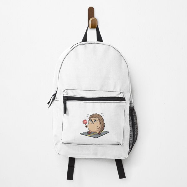Item preview, Grumpy Hedgehog Safety Crossing Guard Sticker designed and sold by dmejpl.