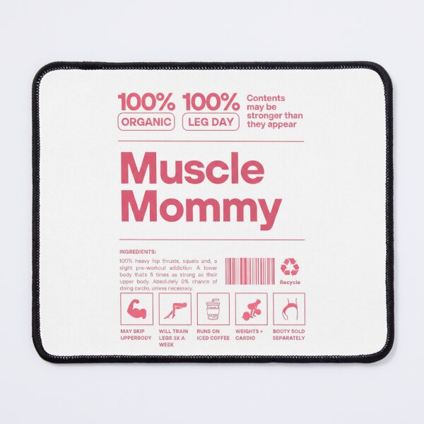 Item preview, Muscle Mommy Gym Nutrition Label - Pink Y2K Aesthetic Fitness designed and sold by QuietRepClub.