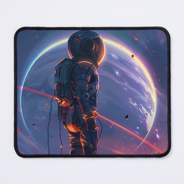 Item preview, Neon Eclipse Astronaut – Anime Sci-Fi Space Explorer designed and sold by NeonHorizon Studio.
