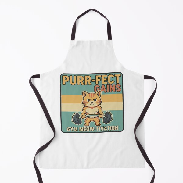Item preview, Gym Meow-tivation Purr-fect Gains Bodybuilder Cat designed and sold by dmejpl.