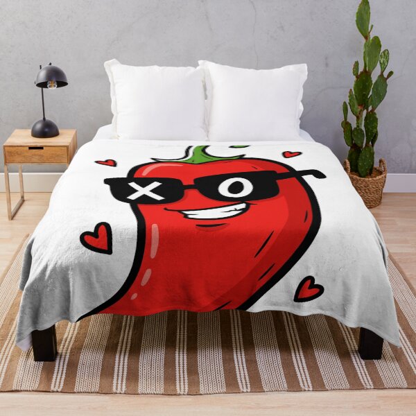 Item preview, Cool Red Chili Pepper with Sunglasses and Hearts Graphic designed and sold by graphixpolash.
