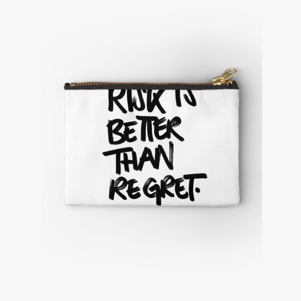 Item preview, Risk is Better Than Regret - Bold Minimalist Gym Motivation designed and sold by QuietRepClub.