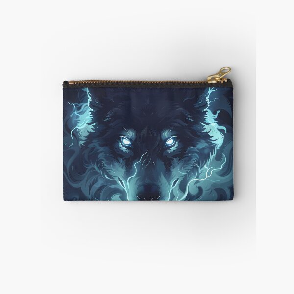 Item preview, Frostfire Spirit Wolf – Neon Smoke Anime Beast designed and sold by NeonHorizon Studio.
