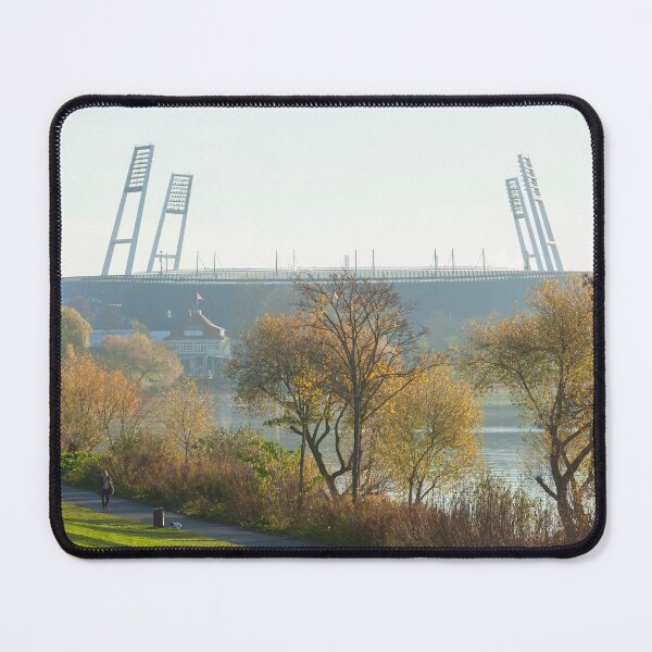 Item preview, Weser Stadium football stadium in autumn evening light designed and sold by Torsten  Krüger.