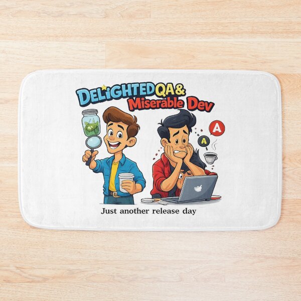 Item preview, Delighted QA & Miserable Dev - Just Another Release Day  designed and sold by AleksKos.
