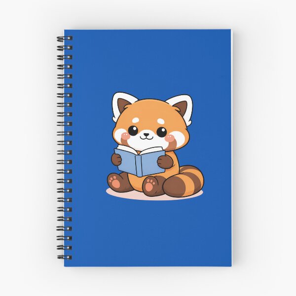 Item preview, Kawaii red panda reading a book designed and sold by stellacreates.