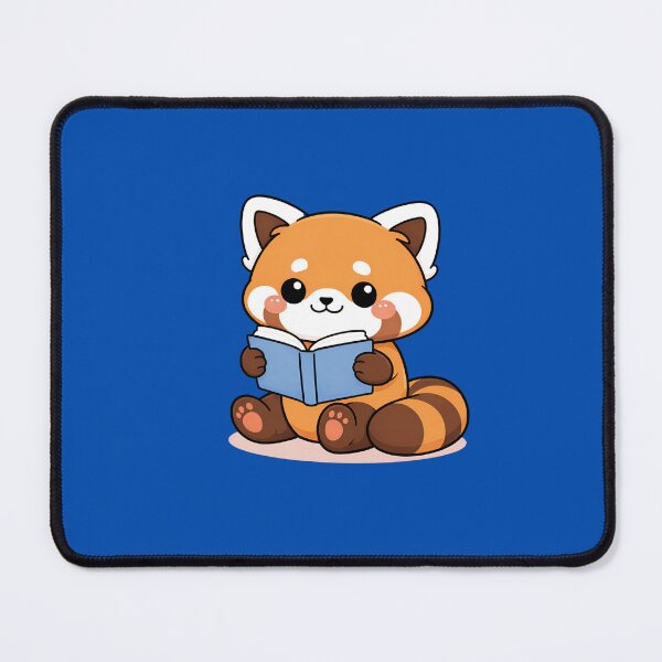 Item preview, Kawaii red panda reading a book designed and sold by stellacreates.