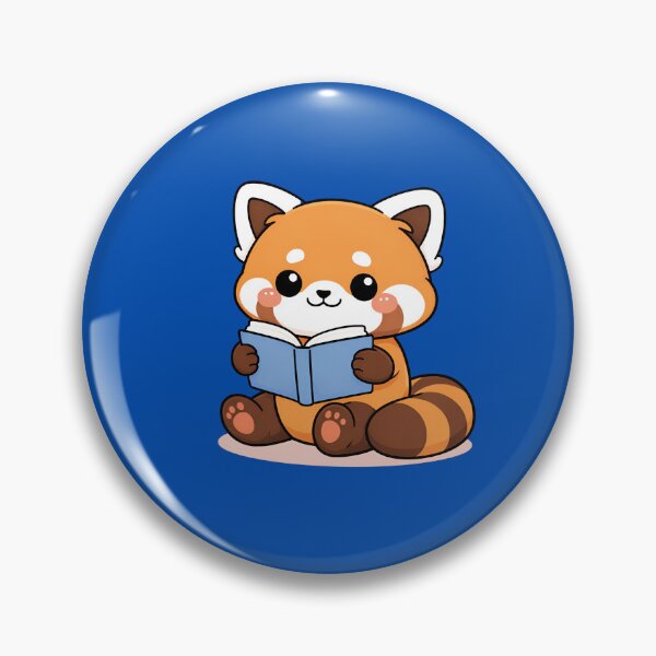 Item preview, Kawaii red panda reading a book designed and sold by stellacreates.