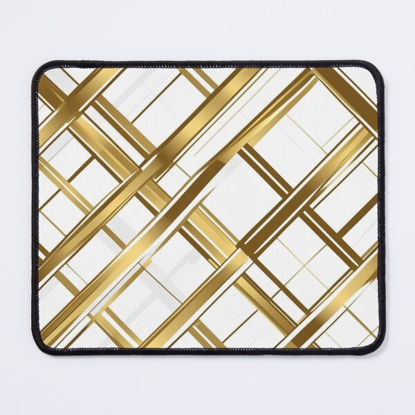 Item preview, Over It Plaid - Gold Foil and White designed and sold by CleverCulture.