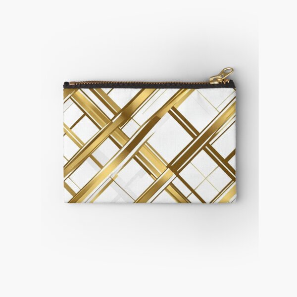 Item preview, Over It Plaid - Gold Foil and White  designed and sold by CleverCulture.