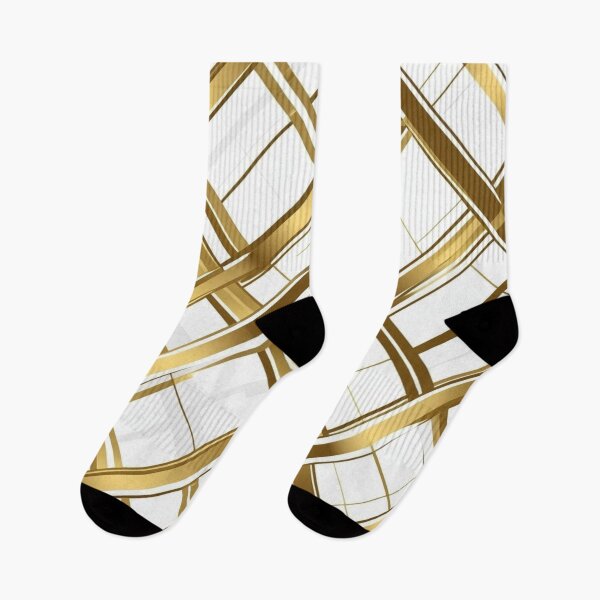 Item preview, Over It Plaid - Gold Foil and White  designed and sold by CleverCulture.